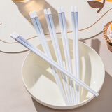 景黛陶瓷筷子景德镇正品2025新款高品质优质防霉环保耐高温家用食品级 渐变灰5双装