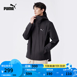 彪马（PUMA）男子修身山系户外机能风运动拉链连帽梭织夹克外套848287 黑色-01 M (175/96A)