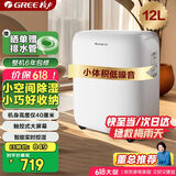 格力（GREE）【低噪小体积】除湿机/抽湿机家用除湿量12升/天单间参考面积24平24H定时除湿器DH12EN