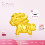 SoinLove大小金马黄金转运珠生肖马足金VR923-VR924 多款可选  520礼物 大金马转运珠VR923