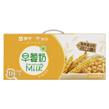 蒙牛 早餐奶大谷粒原味全脂调制乳苗条装211g*12（京东专供）