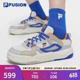 FILAFUSION斐乐潮牌男鞋BANK II夏新款运动鞋板鞋 豆腐白/炫目蓝-TD 40