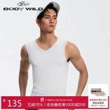 BODYWILD男士背心柔滑基础ZBN11RS1白色180