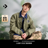 匡威（Converse）官方 春日外套男女美式复古飞行员夹克10024169 草绿色/10024169-A02 S