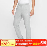 耐克（NIKE）男运动裤 春秋针织直筒休闲裤 轻便休闲 BV2714-063 灰 XL