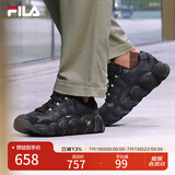 FILA 斐乐可颂面包鞋复古运动鞋男冬休闲鞋老爹鞋 黑-IB 41