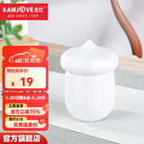 金灶（KAMJOVE）陶瓷茶杯双层防烫暖心杯 陶瓷带盖茶杯茶具冲茶器 200ml水杯 KP-12白色