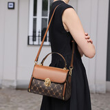 金狐狸女士包包女包2025年新款轻奢单肩斜挎包圣诞节生日礼物送老婆女友 啡色