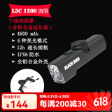 黑鸟（Blackbird） 自行车前灯德规公路山地自行车灯充电强光手电筒夜行灯骑行装备 L3 C 下挂快拆款+铝合金延长架