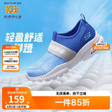 Skechers斯凯奇男童一脚蹬柔软透气运动鞋夏季大童网布休闲鞋403776L