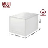 无印良品（MUJI） 聚丙烯 收纳箱 抽屉式 储物箱 整理箱 衣物收纳箱 深/长34*宽44.5*高30cm 3S