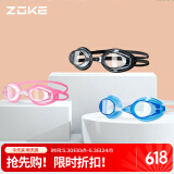 洲克ZOKE泳镜专业竞速防水防雾高清平光 男士女士通用游泳镜 622501111-3