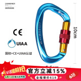 欣达（xinda） 专业攀岩登山D形主锁安全扣锁具热锻铝镁合金户外安全挂钩锁匙扣 蓝色
