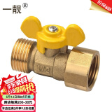 一靓全铜加厚天然气煤气阀门开关家用防漏燃气管热水器煤气灶接头配件 E款4分内外丝阀