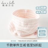 戴维贝拉（DAVE＆BELLA）儿童围巾保暖男童外出防风围脖女宝宝甜美可爱脖套秋冬护脖巾 粉色小兔 长24*宽12CM