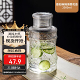 唯铭诺玻璃水壶耐高温冷水壶家用凉水壶复古泡茶养生花茶壶凉白开扎壶