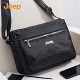 JEEP斜挎包男单肩包中老年手机包时尚通勤大容量防泼水旅行随身挎包