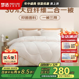 梦洁家纺 30%大豆纤维被 抑菌二合一被双人子母被四季被芯 200*230cm