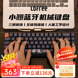 洛斐（LOFREE）无线蓝牙机械键盘人体工学办公游戏键盘电脑笔记本通用键盘热拔插可爱女生小翘系列 小翘68键三模键盘-暗夜蓝 黄轴