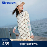 FILA FUSION 斐乐潮牌女子针织连衣裙夏新款宽松潮流运动裙子 仿古白-IV（宽松版型） XL 175/92A