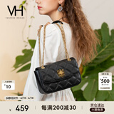 VANESSA HOGAN VH女包茵然软包系列复古太阳神斜挎包菱格链条腋下包小众单肩包