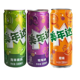 百事可乐/七喜/美年达/小柑橘混合装330ml*12/24摩登罐碳酸饮料果味汽水 12高罐*美年达混合330ml