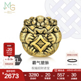 周生生 黄金转运珠足金Charme XL 酷黑貔貅蝙蝠锁子纹串珠 单颗 貔貅93838C