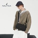 NAUTICA诺帝卡大容量斜挎包男士单肩背包日系骑行通勤邮差包休闲旅行挎包