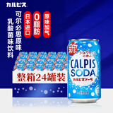 可尔必思乳酸菌风味饮料 汽水 日本原装进口碳酸饮料 网红气泡水罐装 乳酸菌风味汽水 350mL*24罐 整箱