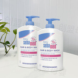 施巴婴儿倍护泡泡沐浴露 洁肤浴露 儿童洗发水 宝宝洗发露 洗发液 洗发沐浴露二合一400ml*2（27.10