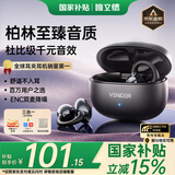 唯立德【国家补贴丨柏林之声】蓝牙耳机耳夹式骨传导概念金榜第1名无线开放式跑步降噪运动耳机