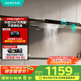 华帝（VATTI）政府补贴20%抽油烟机欧式顶吸家用吸油烟机小尺寸大吸力挥手脱排油烟机一级能效以旧换新i11176
