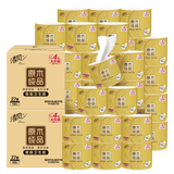 清风卷纸 原木金装180克54卷 4层加厚 卫生纸卷筒纸 卷纸 整箱