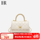 HR赫莲娜包包女包头层牛皮单间斜挎包菱格手提链条包女包生日礼物