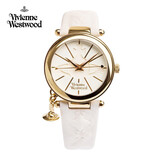 薇薇安·威斯特伍德（Vivienne Westwood）西太后女士手表金色欧美石英表生日礼物女情人节送女友VV006WHWH