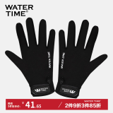 WATERTIME/水川潜水手套冬泳加厚浮潜深防滑贴合保暖耐磨防刮扎冲浪运动 黑色 XL（适合掌长23.5CM/掌宽10CM）