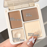 leezi高光立体修容盘便携式高光哑光提亮闪粉防水防汗持久音乐圣诞礼物