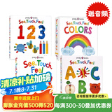 See Touch Feel 英文原版绘本 触觉视觉嗅觉感官认知系列触摸书 单词学习书籍 幼儿英语启蒙纸板书 数字字母图书 Roger Priddy 预售