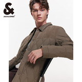 杰克·琼斯（JACK&JONES）男装衣服秋冬短款羽绒服男保暖外套合集 224323005棕灰色 XL 185