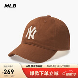 MLB帽子男女软顶棒球帽虞书欣明星同款运动鸭舌帽3ACP6601N-50BRL-F