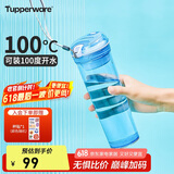 特百惠（Tupperware）晶彩MAX塑料杯600ml 男女士学生夏季运动水杯子户外大容量 冰水蓝