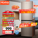 奥马（Homa）242升风冷无霜大容量双开门小型电冰箱 两门二门节能 小户型家用租房办公 家电国家补贴242WH