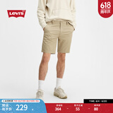 Levi's李维斯男士浅咖色短裤薄款潮流个性时尚简约商务宽松休闲裤 卡其色 34