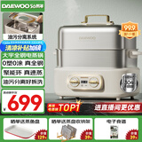 大宇（DAEWOO）【胖東来严选】全钢电蒸锅多功能蒸煮炖一体3层家用可拆洗304不锈钢18L大容量蒸汽锅S30  