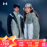 安德玛（UNDERARMOUR）春夏男女防水三合一训练运动外套冲锋衣6001977 黑色002 XL