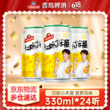 青岛啤酒汉斯小木屋果啤菠萝啤碳酸饮料 整箱装 330mL 24罐