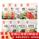 金刚山辣白菜韩国泡菜组合实惠装韩式泡菜腌制蔬菜下饭菜500g*3袋 金刚山泡菜9种组合共2630g