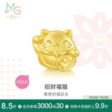 周生生黄金转运珠Charme宝贝文化祝福招财福猫不含绳92307C