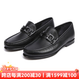 Ferragamo 菲拉格慕  男士CROWN系列牛皮商务正装皮鞋 黑色02A879 0688525 42 /8码