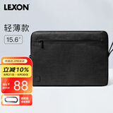 乐上（LEXON）笔记本电脑内胆包15.6/16英寸适用苹果男女简约轻便小巧黑色